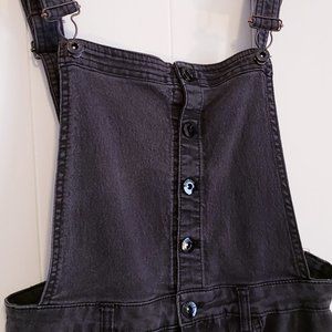 Overalls faded black "DIVEDED" (H&M)